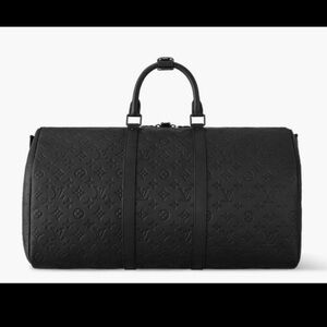 Louis Vuitton Keepall Bandoulière 50 - Black Monogram Eclipse
